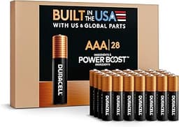 Duracell Coppertop AAA Alkaline Batteries with POWER BOOST Ingredients, 28 Count (Pack of 1), Long-Lasting Alkaline i...