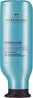 Pureology Strength Cure Conditioner - For Damaged or Color-Treated Hair, Reduces Breakage, Strengthens & Softens, Wit...