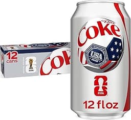 Diet Coke Soda Soft Drink Cans, 12 fl oz, 12 Pack