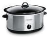 Crock-Pot 7 Quart Oval Manual Slow Cooker, Stainless Steel (SCV700-S-BR), Versatile Cookware for Large Families or En...