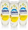 Dawn Free&Clear EZ-Squeeze Dish Soap Dishwashing Liquid Lemon 3*24.3 Fl Oz