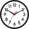 AKCISOT 8 Inch Wall Clock, Silent Battery Operated Analog Clock, Black