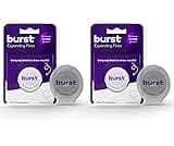 Burst Expanding Dental Floss (Mint Eucalyptus/80 Yards) | Stain Absorbing & Woven Tooth Floss with Xylitol Coating to...