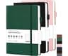 HOTYGUAL Lined Journal Notebook, 3 Pack A5 Hardcover Notebooks, 100GSM Thick Paper, College Ruled Journals with Pocke...