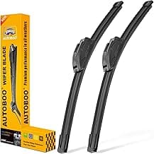 AUTOBOO 22" and 22" Windshield Wipers Blades (Pack Of 2),OEM Quality Premium All-Seasons Wiper blades,Stable and Quie...
