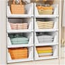 Upgraded Closet Organizers and Storage, Stackable Closet Organizer Basket | 5 Pack Foldable Closet Storage Bins for B...
