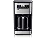 Braun PureFlavor 14‑Cup Programmable Coffee Maker – Fast Brew Speed, Touch Display, Bold & Brew‑Over‑Ice Modes, Flavo...