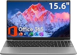 15.6 Inch Laptop with Office 365, 4GB RAM, 128GB Storage Expandable 1TB, 5205U Processor, HD Display, Windows 11 Lapt...