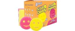 Scrub Daddy Original + Scrub Mommy Dish & Kitchen Sponges, 8 Pack | Dish Sponge & Scrubber Duo, BPA-Free, Dishwasher-...