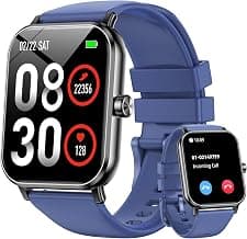 Smart Watch for Men Women, 1.85" HD Fitness Tracker with Bluetooth Calls, 5 ATM Waterproof, 130+ Sport Modes, 24/7 He...