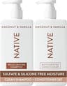 Native Coconut & Vanilla Shampoo and Conditioner Contain Naturally Derived Ingredients | All Hair Types, Color & Trea...