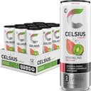 CELSIUS Sparkling Kiwi Guava, Sugar Free Energy Drink, 12 Fl Oz (Pack of 12)