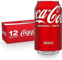 Coca-Cola Fridge Pack Soda Soft Drink, 12 fl oz Cans, 12 Pack - Classic Cola Soda Cans