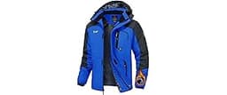TBMPOY Men's Winter Jackets Skiing Waterproof Snow Thick Fleece Lined Hooded Utility Cold Weather Warm Outdoor Ice Work