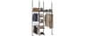 MZG Closet Organizer System, Freestanding Closet System with Wood Shelves & Hanging Rod, Adjustable Floor-to-Ceiling ...
