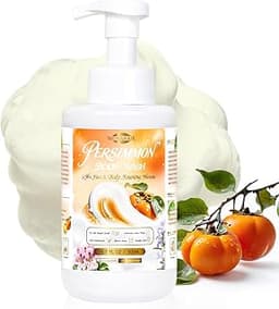 Wovarkie Persimmon Body Wash, Persimmon Soap for Old People Smell, 17.8FL OZ Body Wash Mousse
