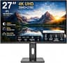 Amdox 27-Inch 4K UHD IPS Monitor, 3840x2160, 60Hz, 5ms, 1000:1 Contrast, 178° Viewing Angle, Adjustable Stand, HDMI a...