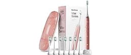 Aquasonic Vibe Series Ultra-Whitening Toothbrush – ADA Accepted Electric Toothbrush - 8 Brush Heads & Travel Case – 4...