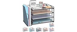 gianotter 4-Tier Paper Organizer With Magazine Holder, Desk Organizers and Accessories, Desk Accessories & Workspace ...