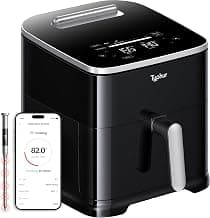 Typhur Sync 8QT AI Smart Air Fryer with Built-in Wireless Meat Thermometer | 9-in-1 XL Non Toxic Airfryer | PFAS-Free...