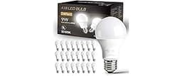 dalattin 24 Pack LED Bulbs Daylight White 5000K, 60 Watt Equivalent A19 Standard Bulbs, E26 Base, 800 LM, Efficient 9...