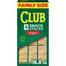 Club Snack Stacks Crackers, Lunch Snacks, Family Size, Original, 18.8oz Box (9 Stacks)