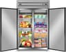Tylza 48" Commercial Refrigerator and Freezer Combo Stainless Steel