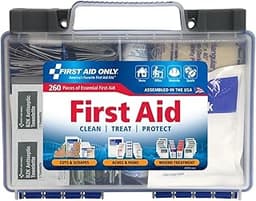 First Aid Only 91248 OSHA-Compliant First Aid Kit, All-Purpose 50-Person Emergency First Aid Kit for Business, Worksi...
