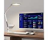 LitONES LED Desk Lamp for Home Office, Professional Eye-Caring Diffused Desk Light, 3 Color 10 Brightness Computer Li...
