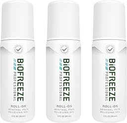 Biofreeze Professional Pain Relief Roll On, Travel Size Arthritis Discomfort Reliever, Fast Acting & Long Lasting For...