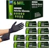 Inspire HEAVY DUTY ORIGINAL Stretch Nitrile Black Gloves Disposable Latex Free | Food, Mechanic, 6mil Black or 8 Mil ...