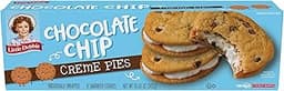 Little Debbie Chocolate Chip Creme Pies, 8 Individually Wrapped Sandwich Cookies, 10.63 OZ Box
