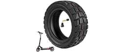 80/65-6 Off Road Tubeless Tire, 10x3 255x80 10 Inch Electric Scooter tire, With Tire Air Valve, for Nanrobot D4+/D5+/...