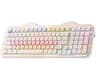 YUNZII C98 Cute Wireless Mechanical Keyboard(Beige, Candy Linear Switch) | 99 Keys with Number Pad, Hot Swap, PBT MOA...