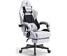Dowinx Gaming Chair Fabric with Pocket Spring Cushion, Massage Game Chair Cloth with Headrest, Ergonomic Computer Cha...