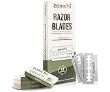 Zomchi Double Edge Razor Blades, 60 Counts Safety Razor Blades for Shaving, Platinum Stainless Steel Shaving Blades f...