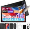 Tablet, Android 16 Tablet, 24GB+64GB+1TB TF, Tablet with Keyboard