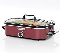[NEW] MAGNIFIQUE 4-Quart Slow Cooker with Casserole Manual Warm Setting - Perfect Kitchen Small Appliance for Family ...