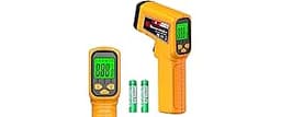 FKM Infrared Thermometer Gun Non-Contact Laser Temperature Gun,-58°F~986°F(-50°C~530°C) AdjustableEmissivity,Digital ...