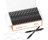 Shuttle Art Black Gel Pens, 100 Pack Retractable Medium Point Rollerball Gel Ink Pens Smooth Writing with Comfortable...