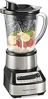 Hamilton Beach Wave Crusher Blender For Smoothies With 40 Oz Glass Jar and 14 Functions, Ice Sabre Blades & 700 Watts...