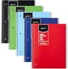 Amazon Basics College Ruled Spiral Notebook, For Work and School, 70 Sheets, 8" x 10.5", Assorted Solid Colors, 5 pack