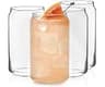 Libbey Classic Can Shaped Drinking Glasses Set of 4, Clear Kitchen Glass Tumbler, 16 Oz, Dishwasher Safe Glass Cups S...