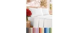 Full Size 4 Piece Sheet Set - Comfy Breathable & Cooling Sheets - White | Hotel Luxury Bed Sheets for Women & Men, De...