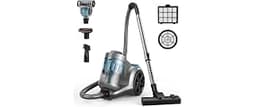 HawKam 1700W Canister Vacuum Cleaner, 45Kpa Bagless Vacuum Cleaner, Multi-Cyclonic Filtration, 2 Anti-Allergen HEPA F...
