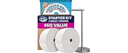 Charmin Toilet Paper Ultra Soft, Forever Roll Starter Kit, 1 Holder, 2 Rolls, 2-ply Bath Tissue