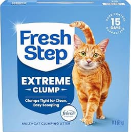 Fresh Step Extreme Clump Multi Cat Clumping Cat Litter, 14 lb. | Forms Tight Clumps, Easy To Scoop, Scented, Ammonia ...