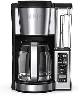 Ninja 12-Cup Programmable Coffee Brewer, 2 Brew Styles, Adjustable Warm Plate, 60oz Water Reservoir, Delay Brew - Bla...