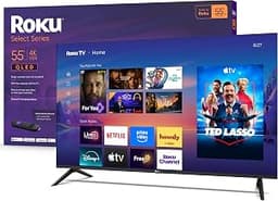 Roku 55-Inch Select Series Smart TV 2026-4K QLED TV - Roku TV | Flat Screen QLED Television with Voice Remote, Wi-Fi ...