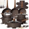Umite Chef Pots and Pans Set Non Stick, 26pcs Nonstick Cookware Sets | Die-Cast Aluminum, Fast & Even Heating, PFOS &...